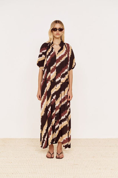 MINK PINK GRETA MAXI DRESS - STRIPE