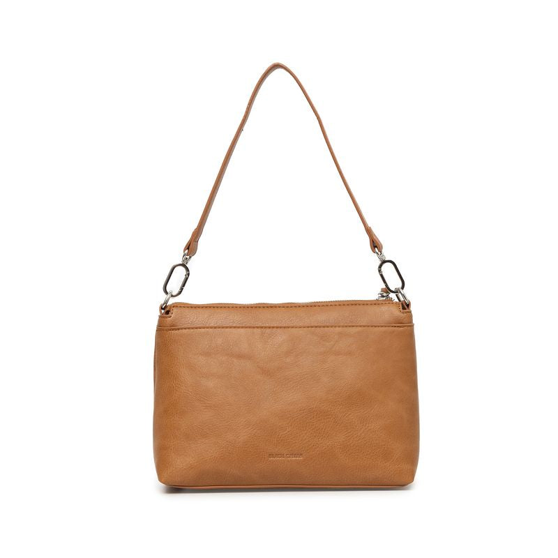 BLACK CAVIAR BAGS - BECKY FLAP CROSSBODY - TAN