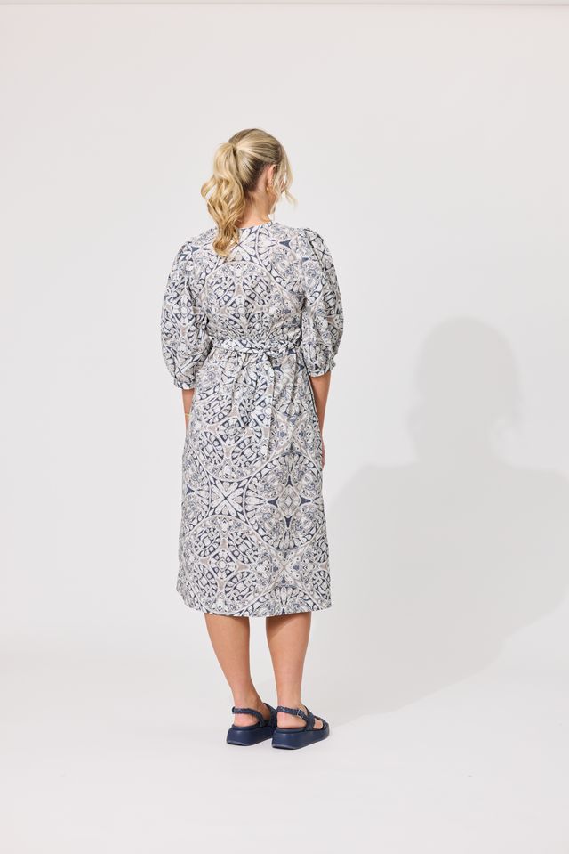 LEMON TREE DESIGN - NIKA DRESS - MOSAIC PRINT
