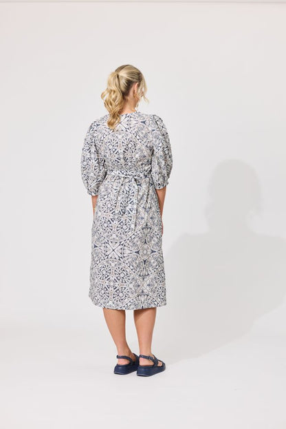LEMON TREE DESIGN - NIKA DRESS - MOSAIC PRINT
