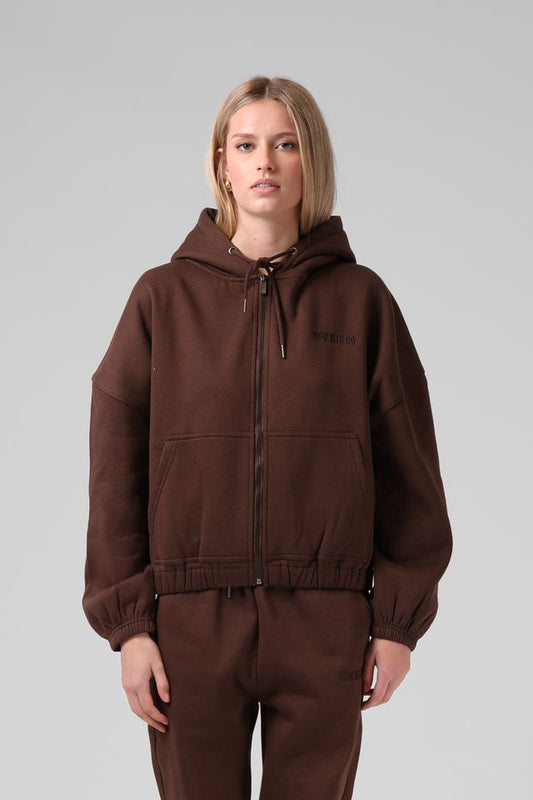 RPM ZIP THRU HOOD - BRUNETTE BROWN