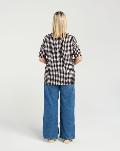 SEDUCE NIKITA TOP - BLACK CHECK