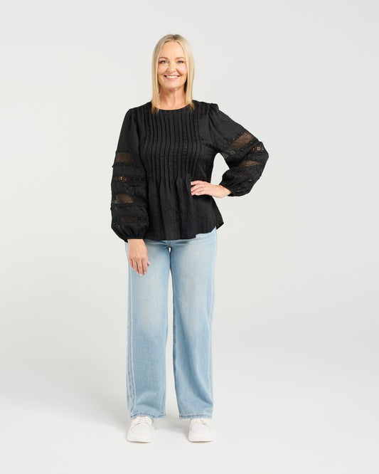 SEDUCE FATIMA TOP - BLACK