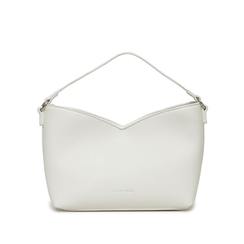BLACK CAVIAR BAGS - BONNIE CROSSBODY - WHITE