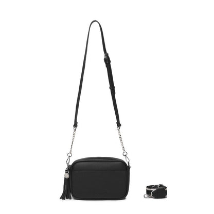 BLACK CAVIAR BAGS - INDIE CROSSBODY - BLACK