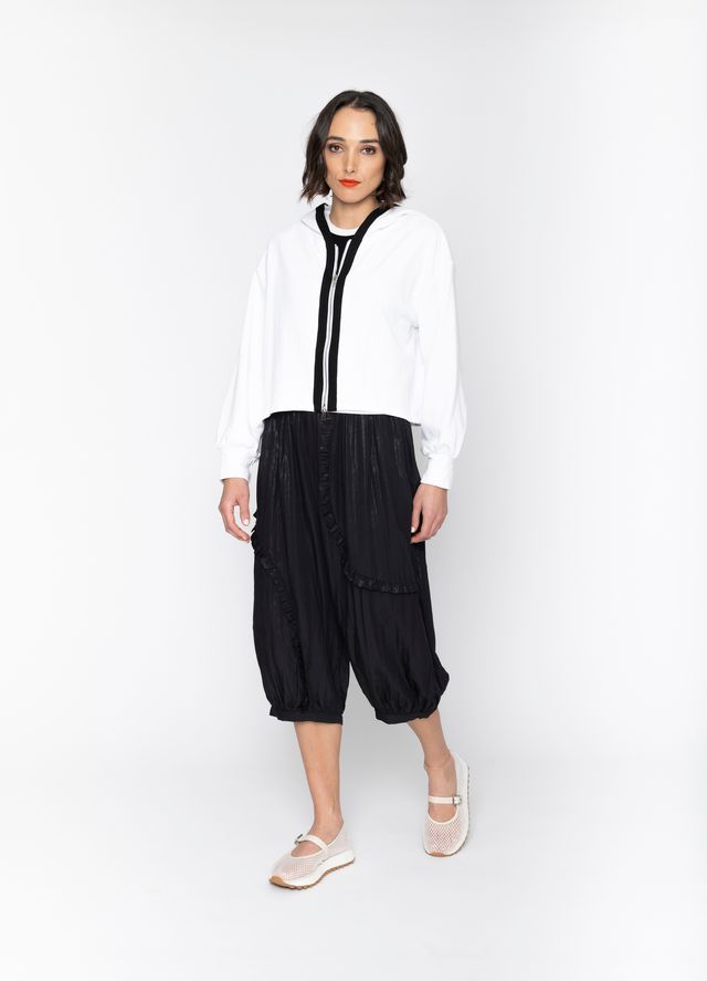 BLACKLIST SIERRA HOODIE -  W.WHITE + BLACK TRIM