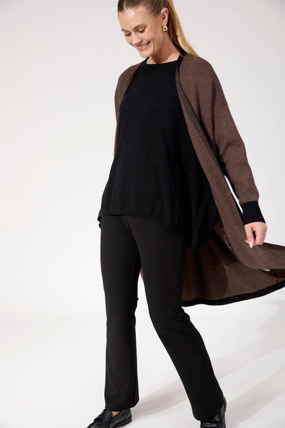 HAVEN MONTEROSA CARDIGAN - BROWN