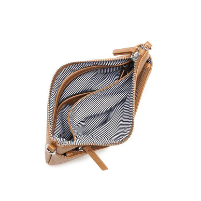 BLACK CAVIAR BAGS - MILLA CROSSBODY/CLUTCH - TAN