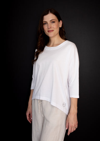 WHITE ON BLACK FAV TOP - WHITE