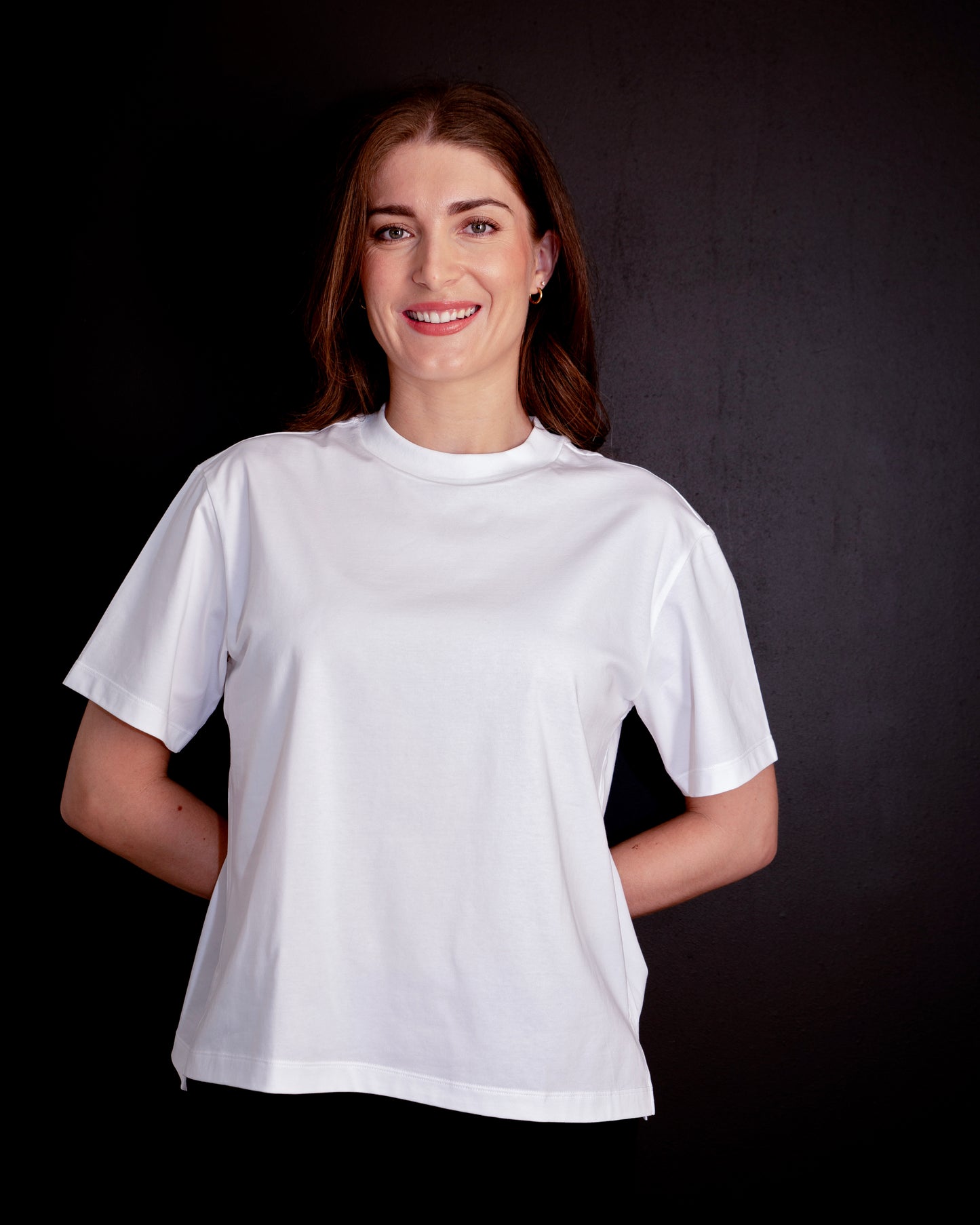 WHITE ON BLACK BOX TEE - WHITE