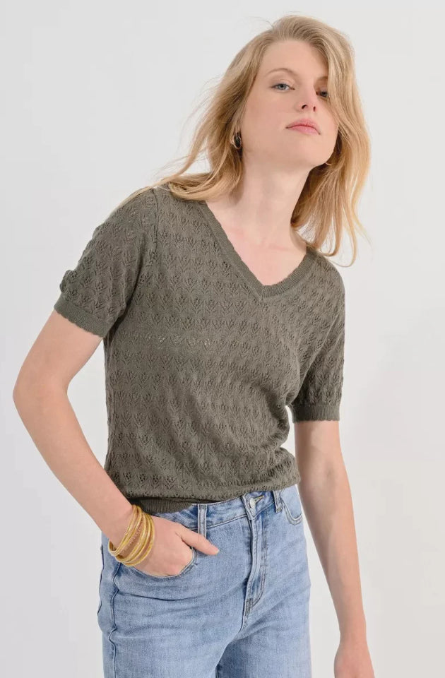 MOLLY BRACKEN SWEATER - KHAKI - LA1503CP-KHA