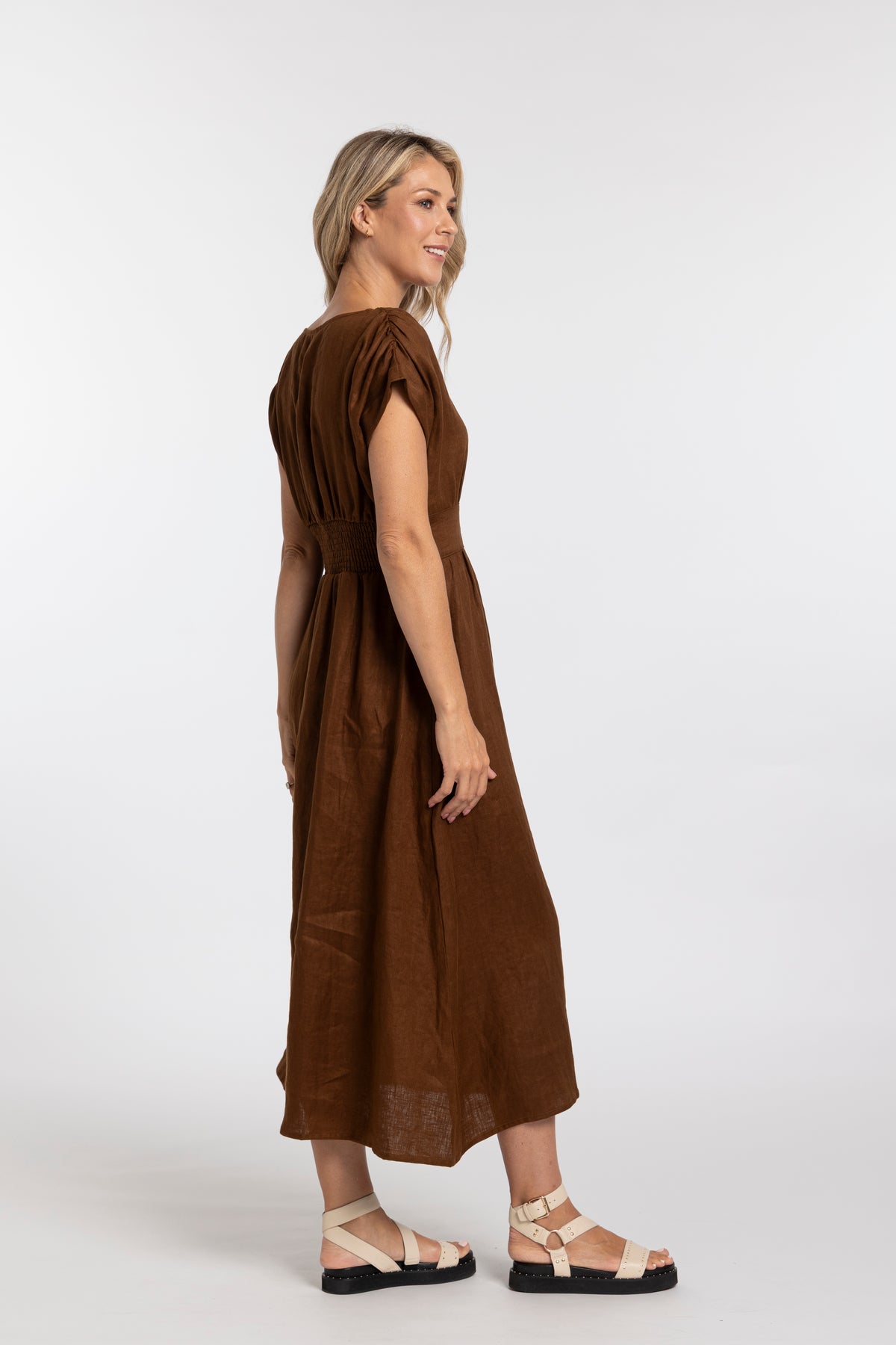 MOSS PRUDENCE DRESS - CHOCOLATE