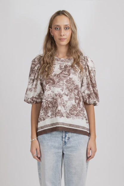 FEDERATION PUNCH TOP - CHOCOLATE