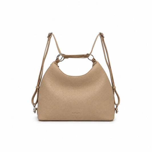 BLACK CAVIAR BAGS - MARTHA 3-IN-1 - BISCUIT