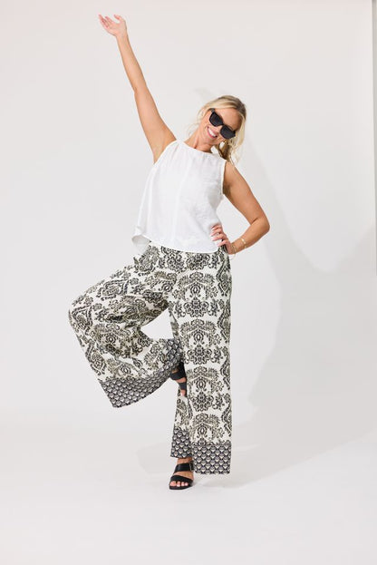 LEMON TREE DESIGN - INDIA PANTS - BLACK PERSIAN