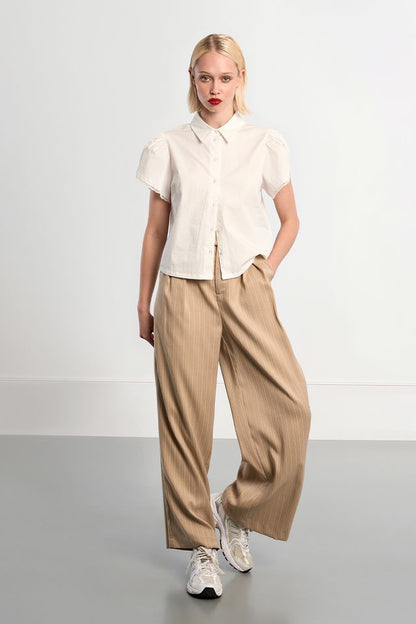 LILI SIDONIO WOVEN PANTS - BEIGE