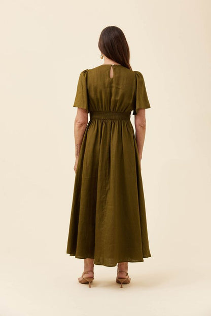 ISLE OF MINE ANITA MAXI DRESS - OLIVE