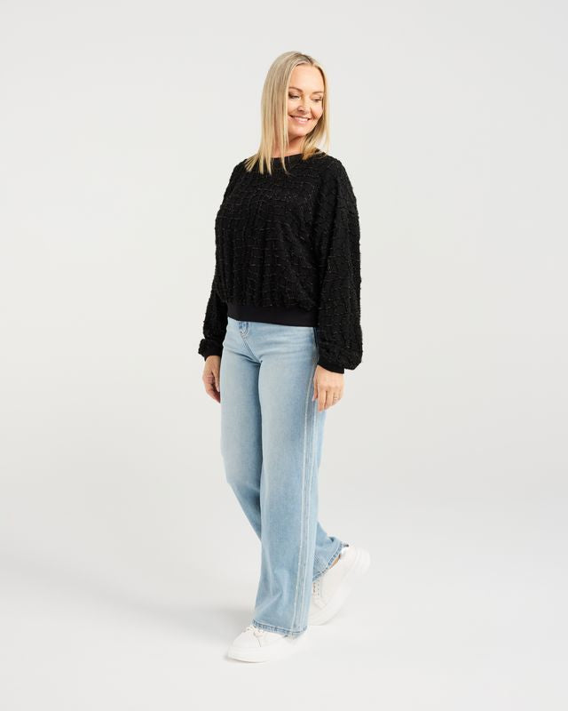 ZAFINA GAIA JUMPER - BLACK