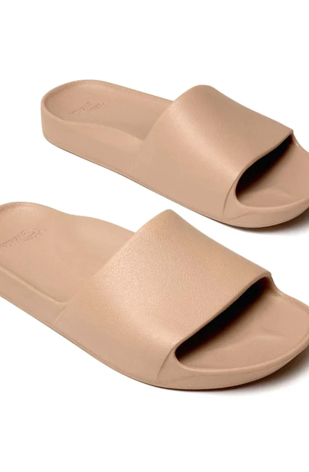 ARCHIES FOOTWEAR SLIDES - TAN