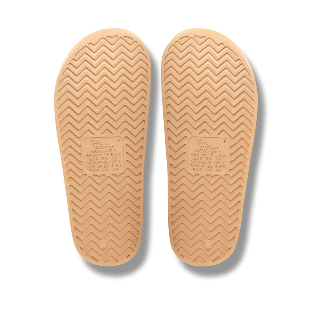 ARCHIES FOOTWEAR SLIDES - TAN