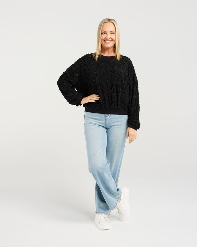 ZAFINA GAIA JUMPER - BLACK