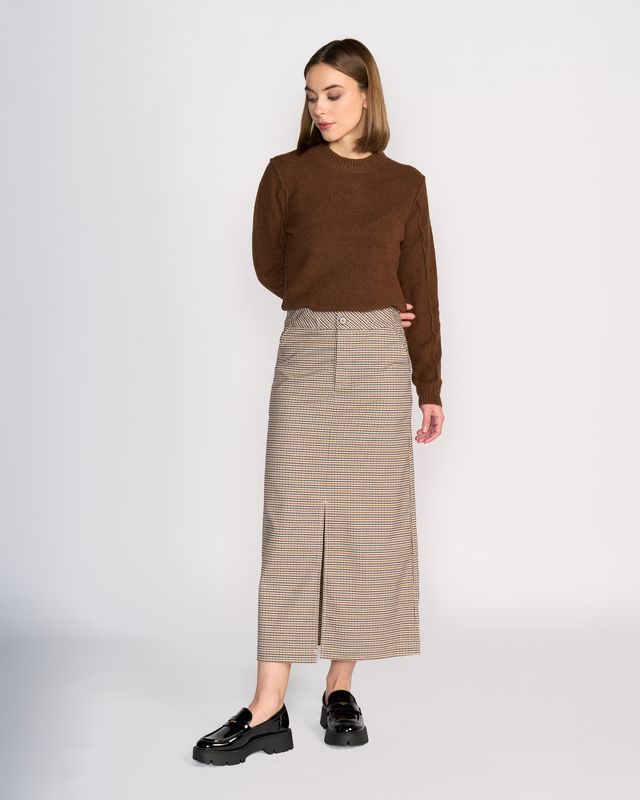 KNEWE MIDI STRAIGHT SKIRT - PAIGE