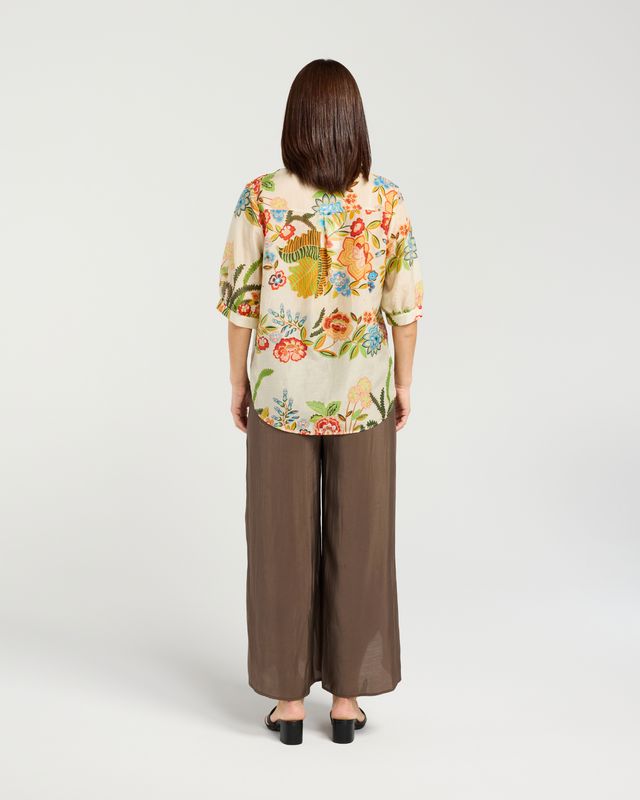 SEDUCE EUGENIE SHIRT - RETRO GARDEN