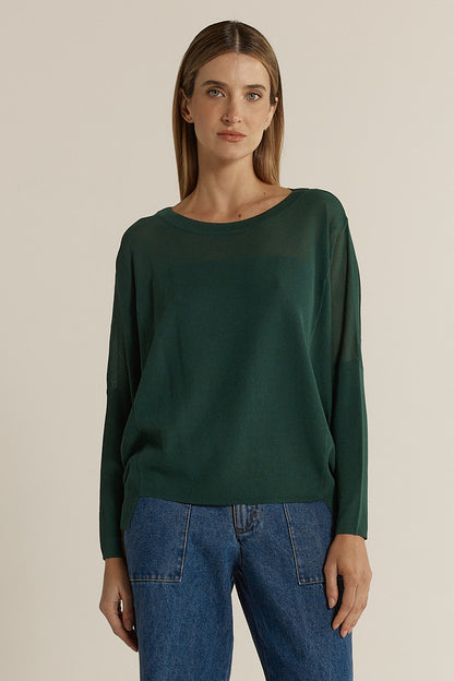 FATE + BECKER CHARLIE KNIT - FOREST GREEN