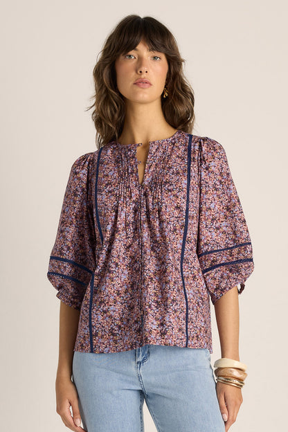 FATE + BECKER ALAIA BLOUSE - DITZY MULTI