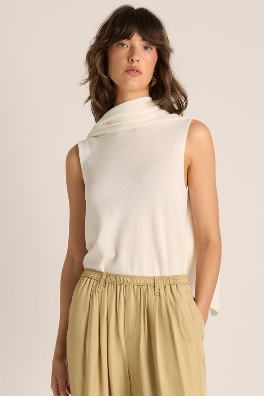FATE + BECKER KORA CAPE TOP - CREAM