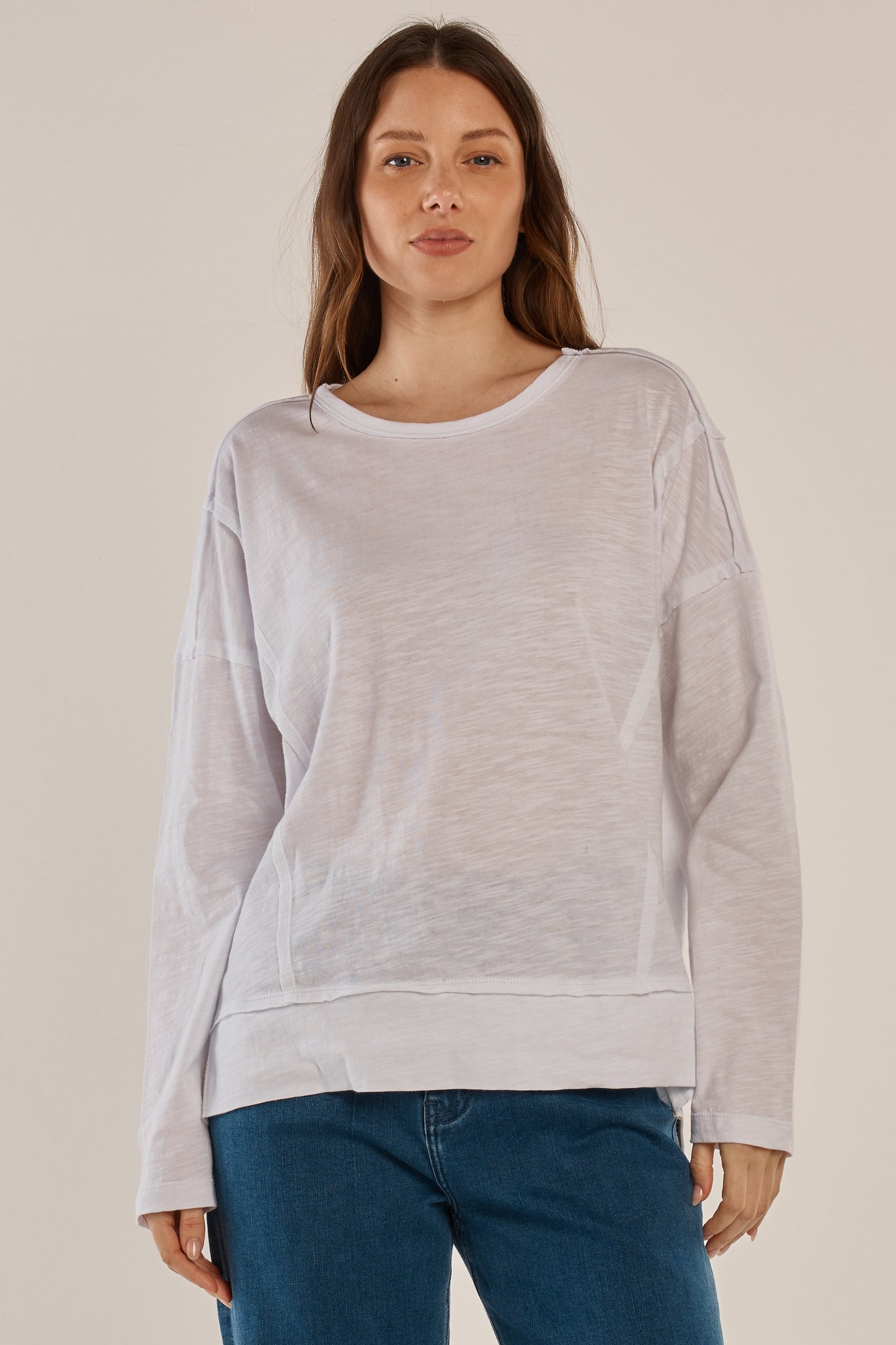BETTY BASICS BEATRIS TEE - WHITE