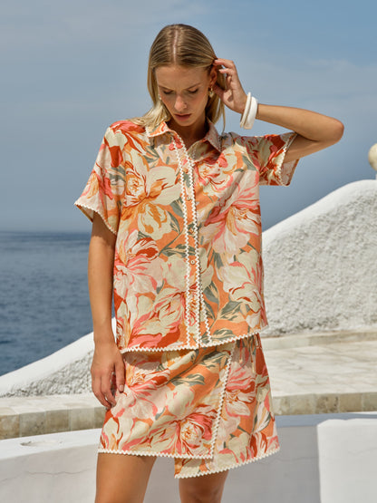 FATE + BECKER COLETTE SHIRT - PETAL MULTI