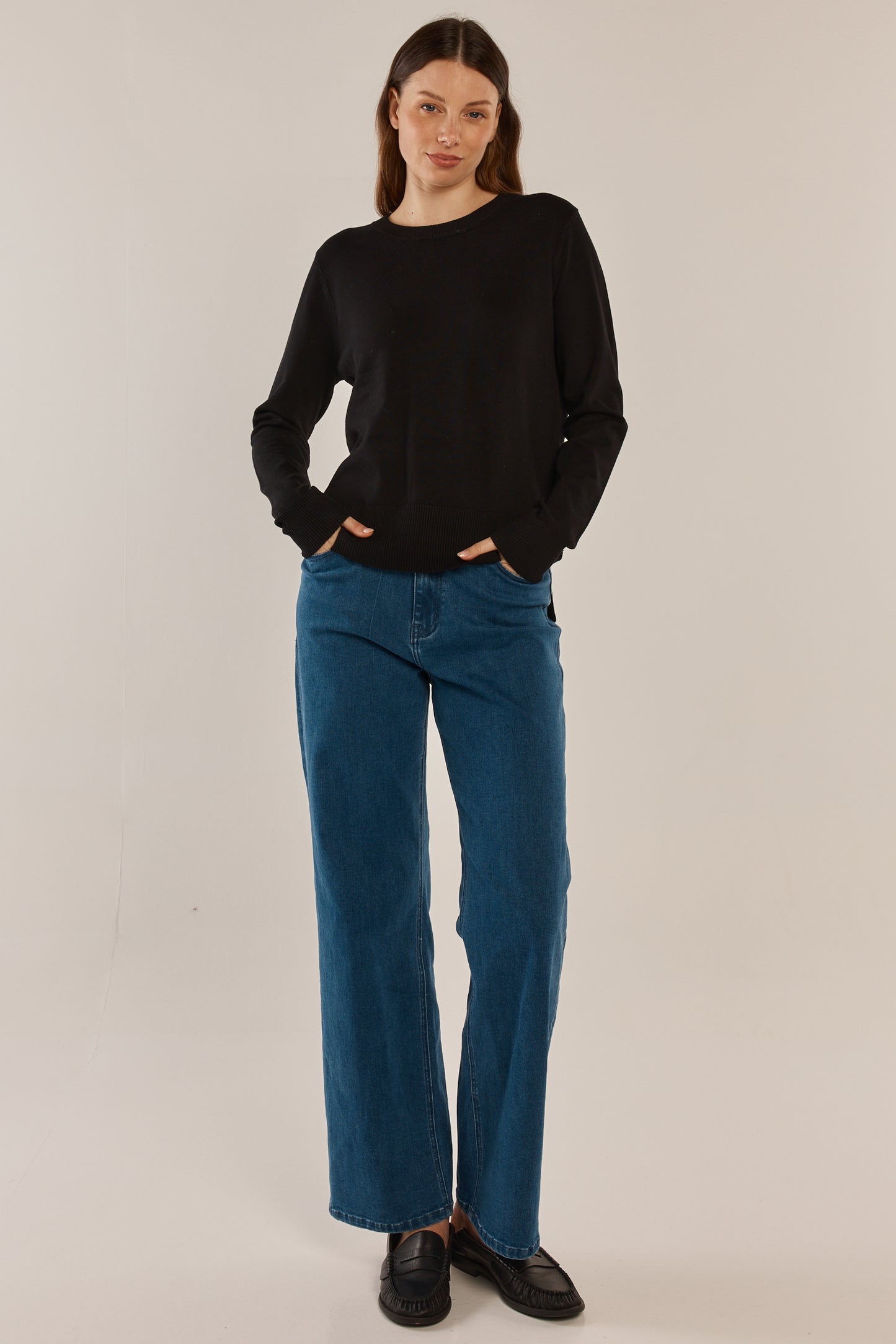 BETTY BASICS LOUIS SWEATER - BLACK