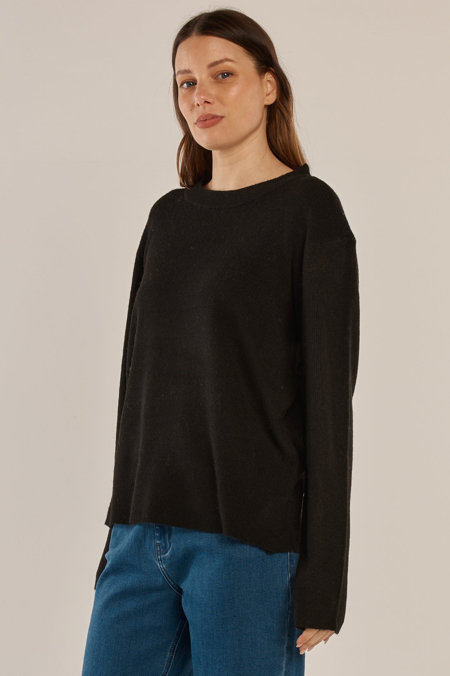 BETTY BASICS LOUIS SWEATER - BLACK