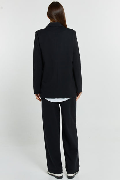 BETTY BASICS BIEN TRIM JOGGER - BLACK TRIM