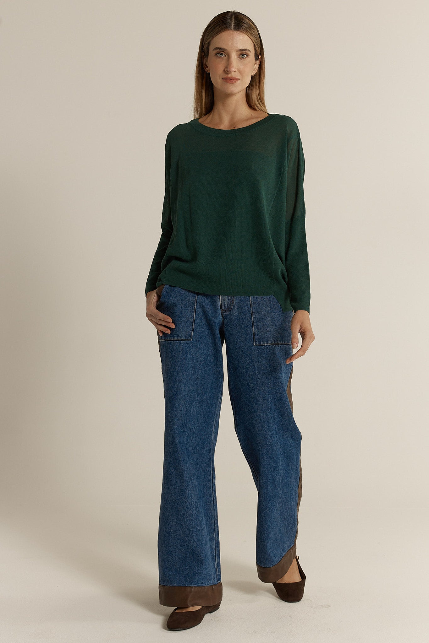 FATE + BECKER CHARLIE KNIT - FOREST GREEN