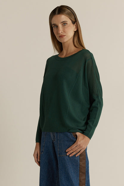 FATE + BECKER CHARLIE KNIT - FOREST GREEN