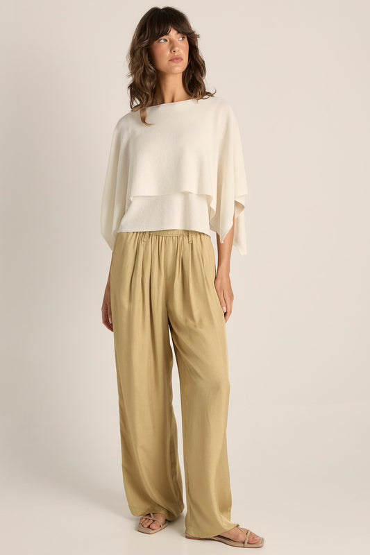 FATE + BECKER KORA CAPE TOP - CREAM