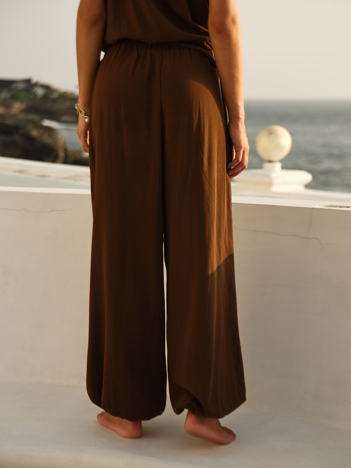 FATE + BECKER MIREYA BALLOON PANT - CINNAMON BROWN