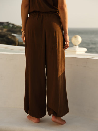 FATE + BECKER MIREYA BALLOON PANT - CINNAMON BROWN