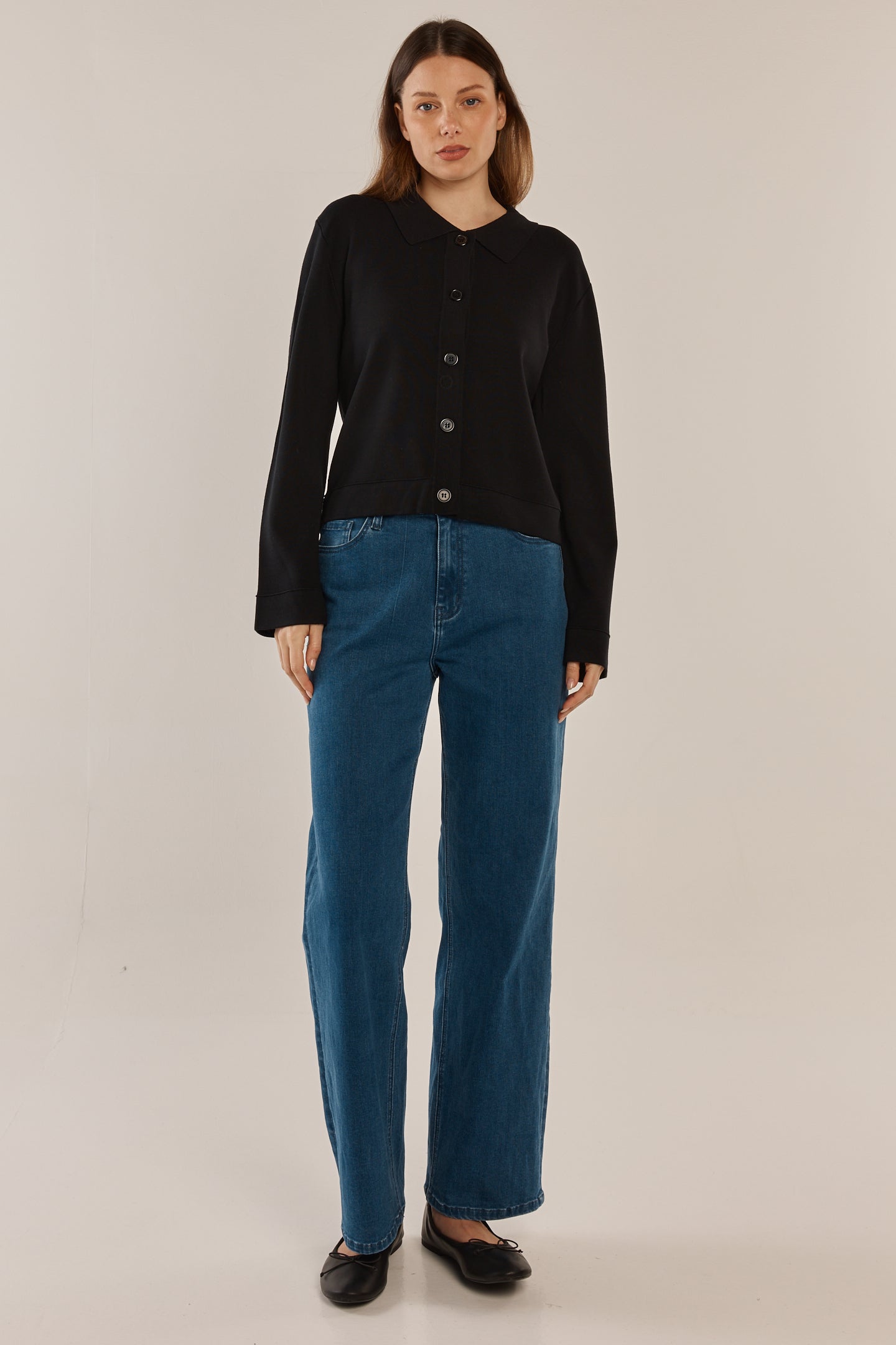 BETTY BASICS ROSIE CARDIGAN - BLACK