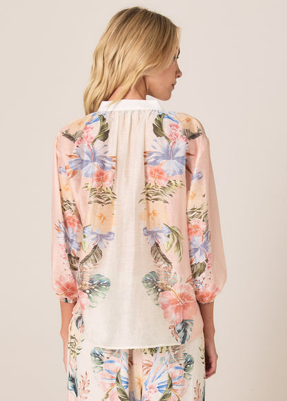 FATE + BECKER SOLARA BLOUSE - PINK PRINT
