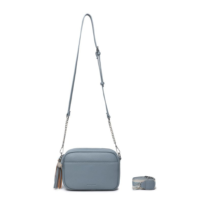 BLACK CAVIAR BAGS - INDIE CROSSBODY - OCEAN BREEZE BLUE