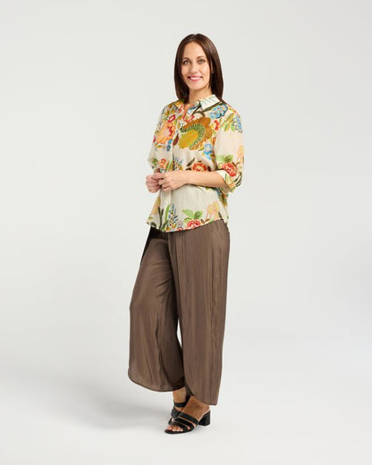 SEDUCE EUGENIE SHIRT - RETRO GARDEN