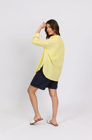 KNEWE TIDE SHIRT - LEMON STRIPE - K5088