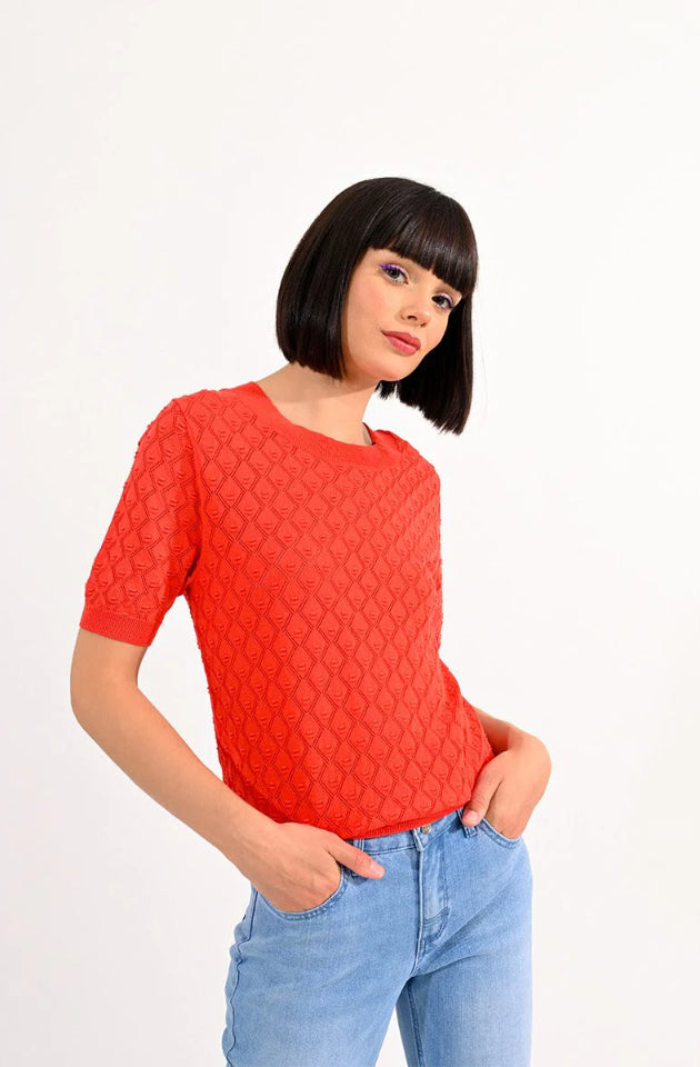 LILI SIDONIO - SWEATER - RED ORANGE - LAL169ACP-RED