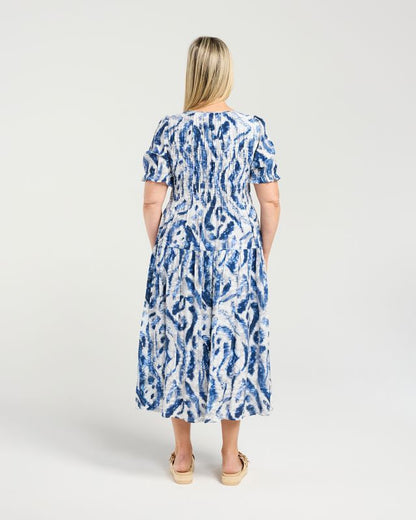 SEDUCE FALLON DRESS - BLUE MIST