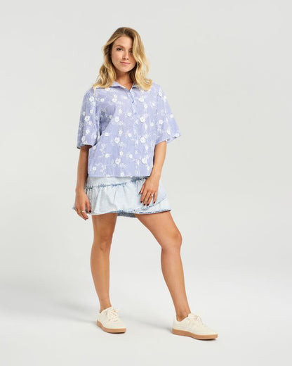 NMBR ROSE DEMI SHIRT - SAILOR LACE