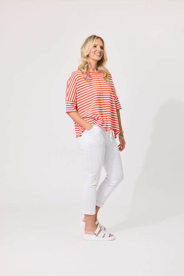 LEMON TREE DESIGN - CANDELA KNIT - WHITE ORANGE