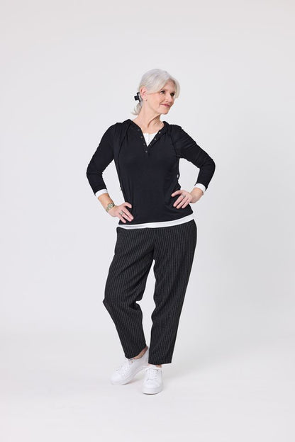 LEMON TREE DESIGN - AINA TOP - BLACK